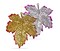 Christmas Ornament Leaves, Shatterproof hanging ornaments for Christmas tree, Indoor and outdoor Christmas holiday home decoration (Gold & Silver)